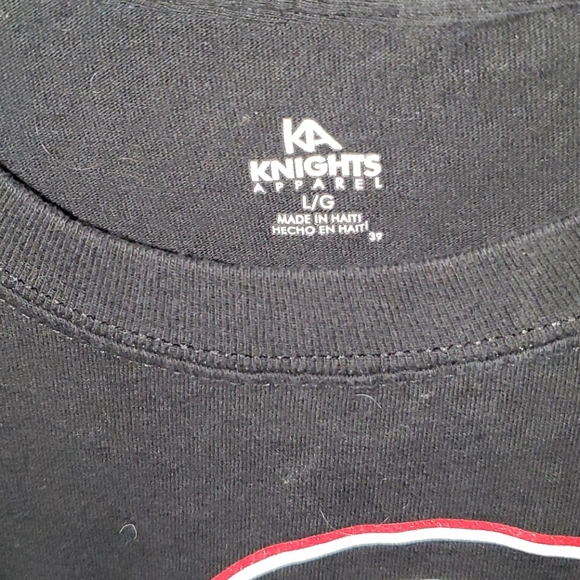 Mens Georgia L Black Tee - Picture 2 of 2